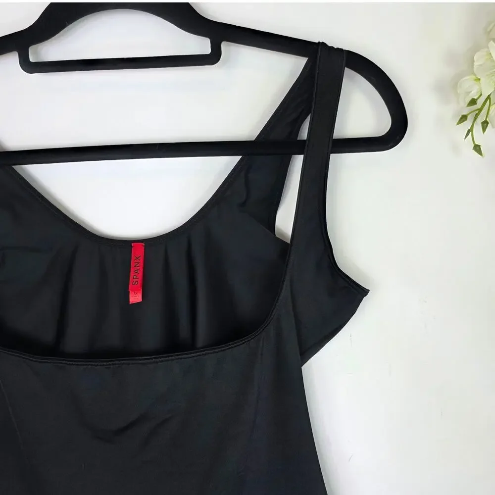 SPANX Slimplicity Open Bust Camisole Tank Size 1X Black Slimming Shapewear